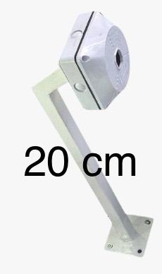 Support caméra avec boîte de jonction 20 cm