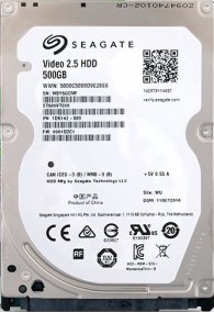 Disque Dur Seagate Video 500 Go 2.5"