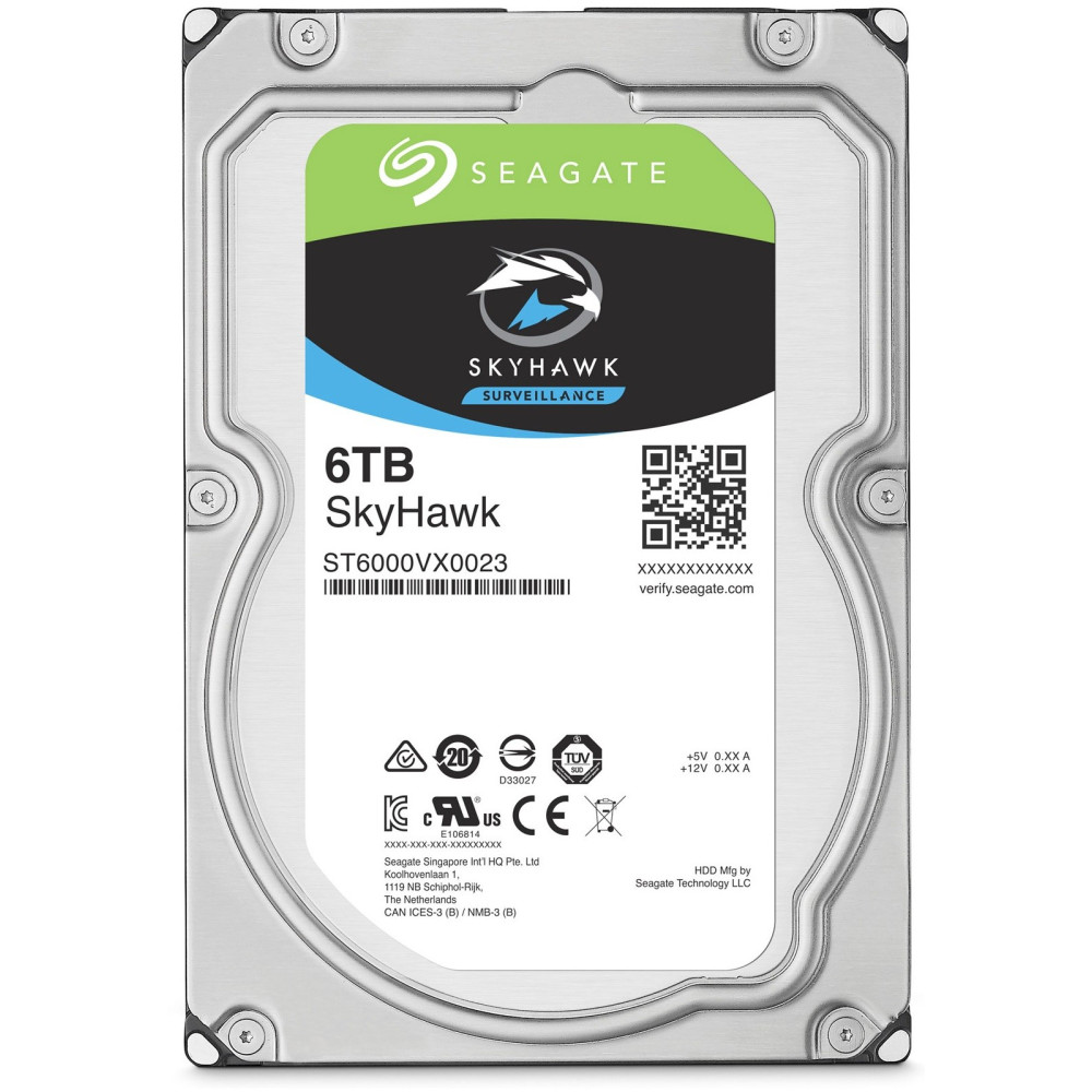Disque Dur Seagate 6 To SkyHawk – spécial vidéosurveillance