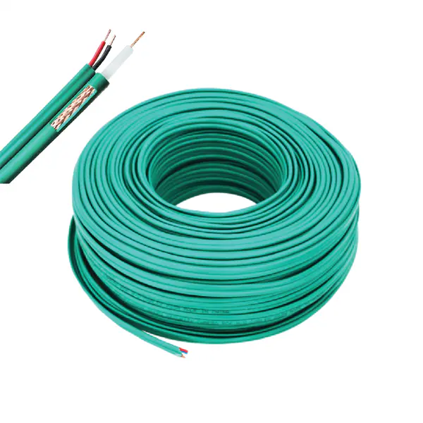Cable coaxial kx6 avec alimentation